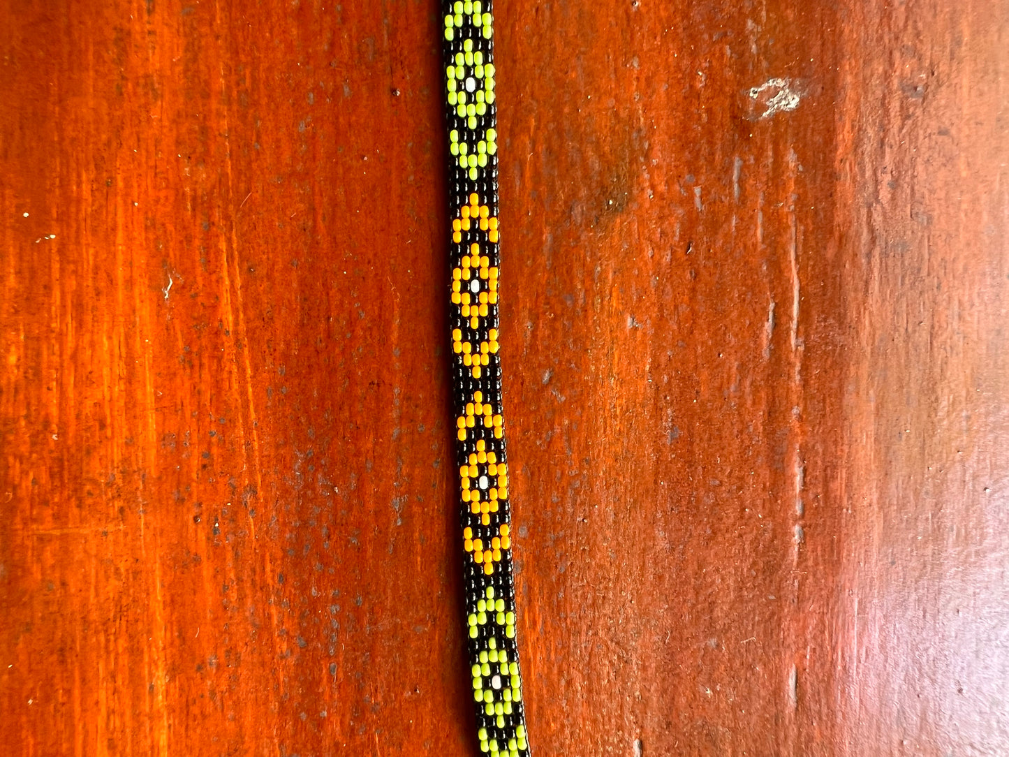 Black-yellow-blue expansion bracelet Yanacona 1 cm x 13 cm