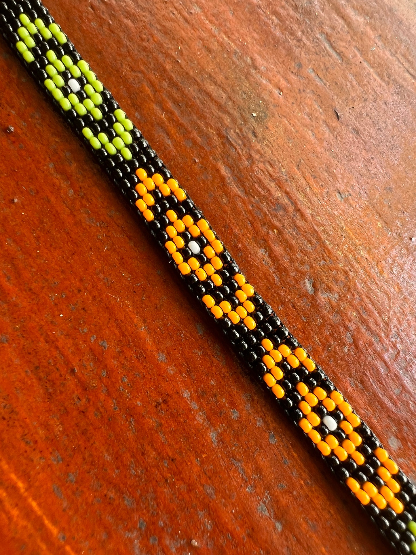 Black-yellow-blue expansion bracelet Yanacona 1 cm x 13 cm