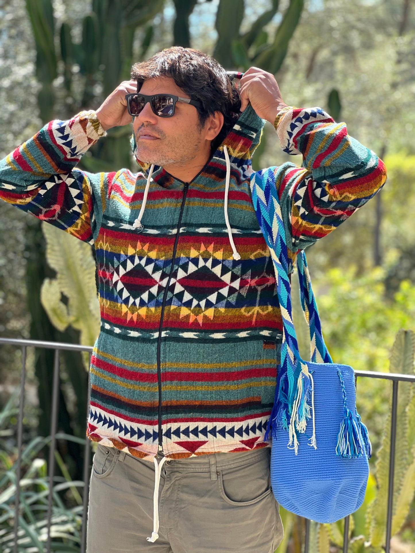 Blue Wayuu bag