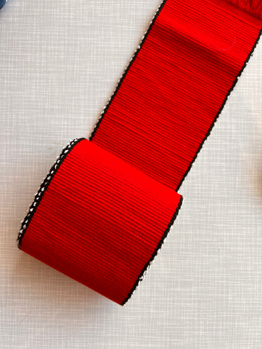 Red ceremony belt 10cm x 165cm