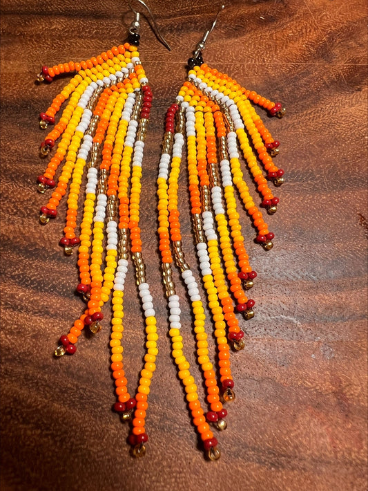 Pendientes Blanco y Negro Inga