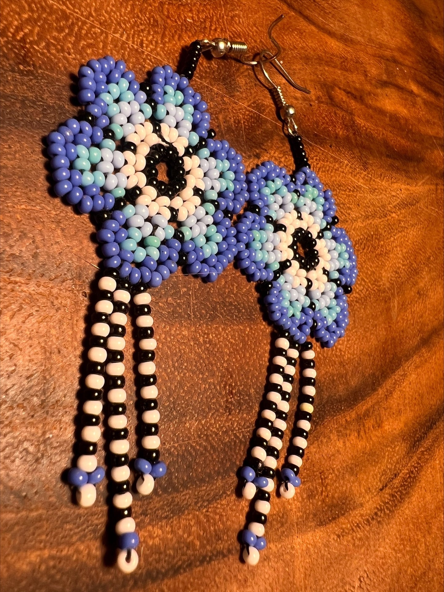 Winter blue flowers