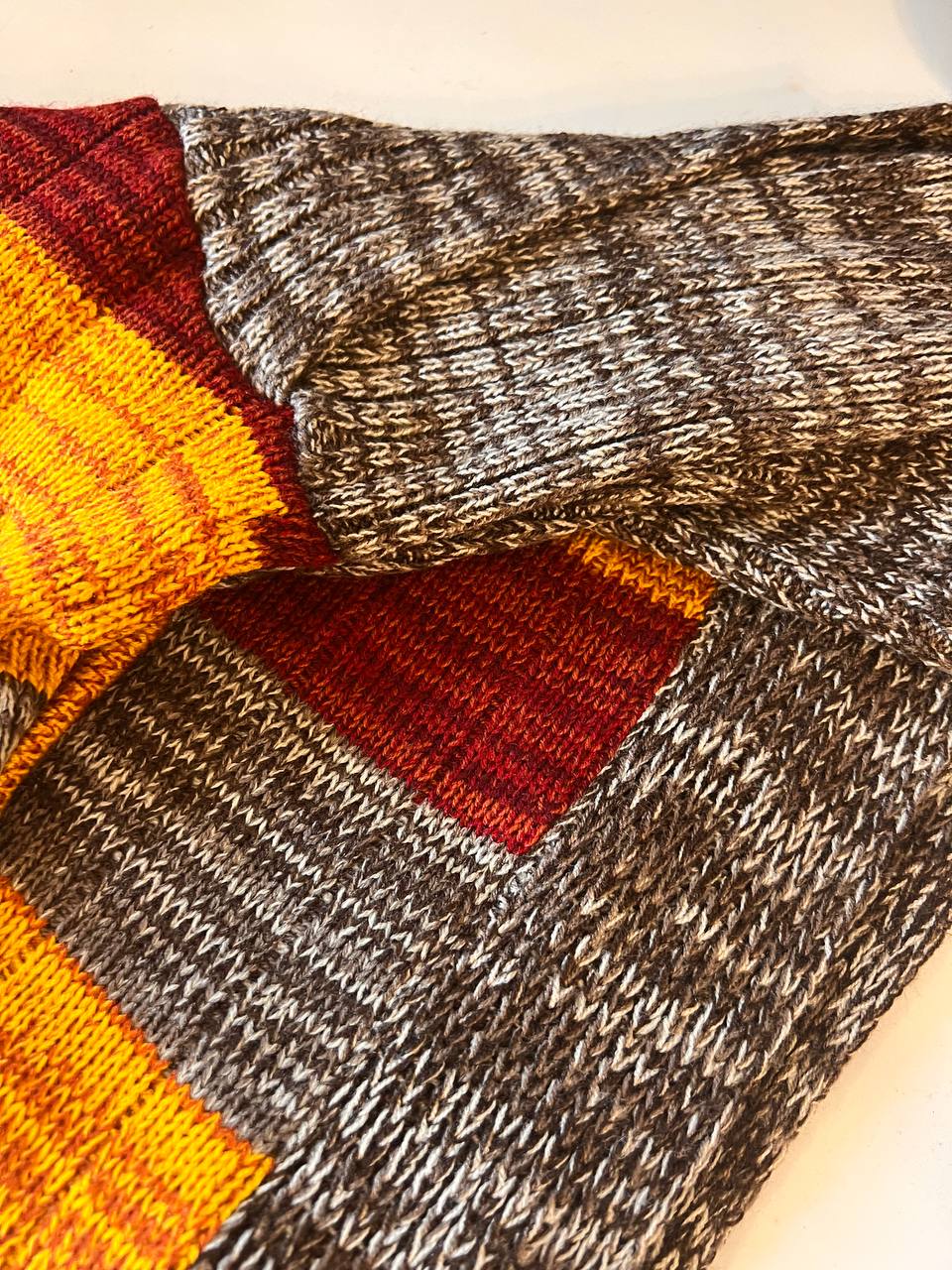 Poncho ligero multicolor con manga