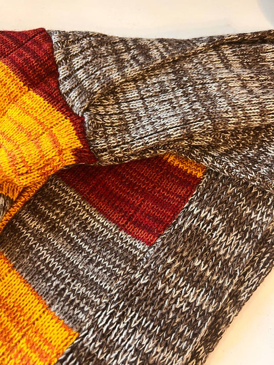 Sommer Poncho-Jacke braun/weiß/grau