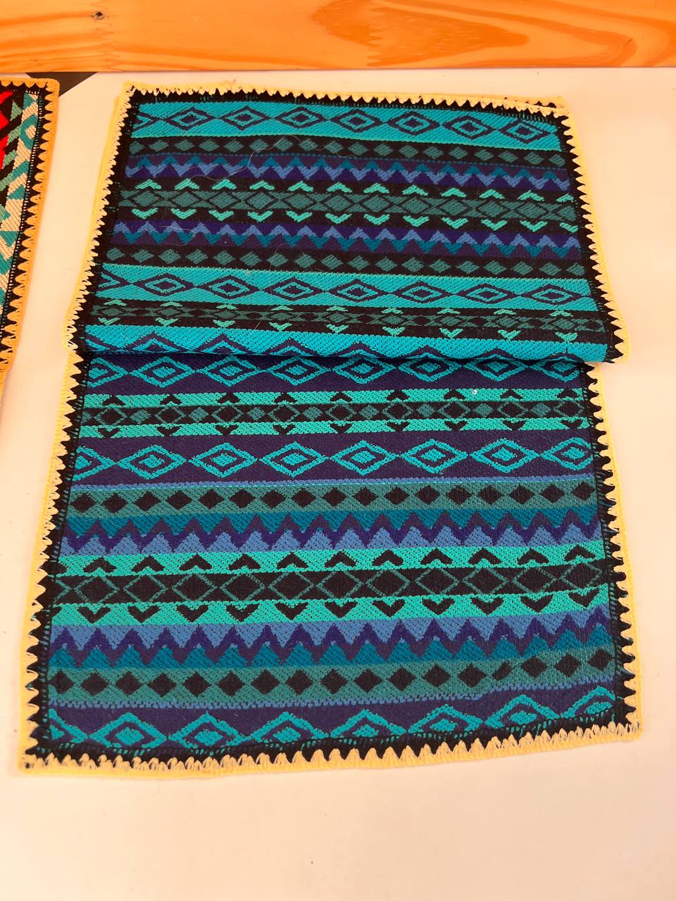 Blue table cloth 14x10 cm