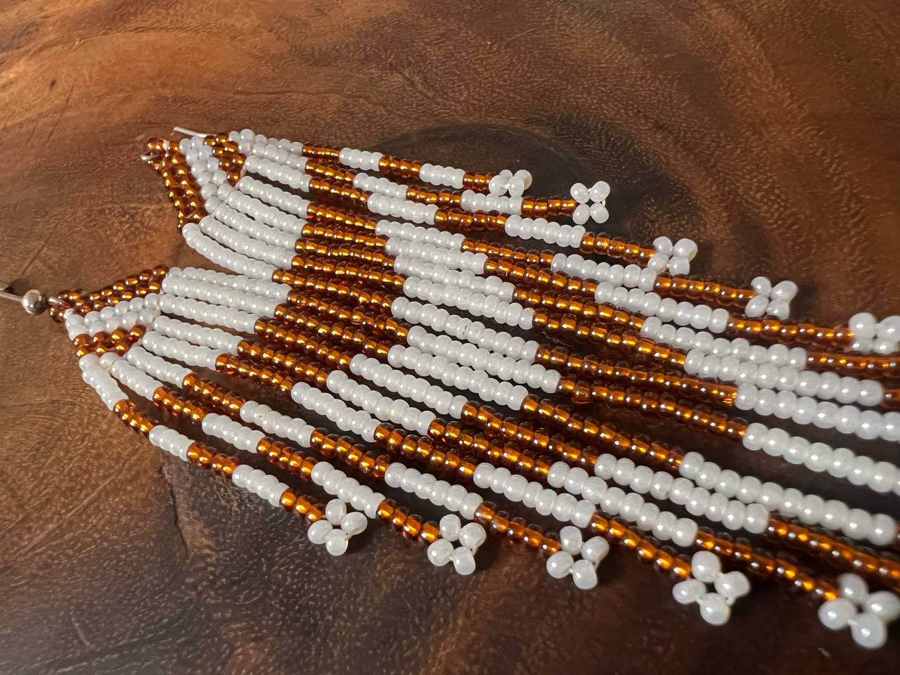 Pendientes Blanco y Negro Inga