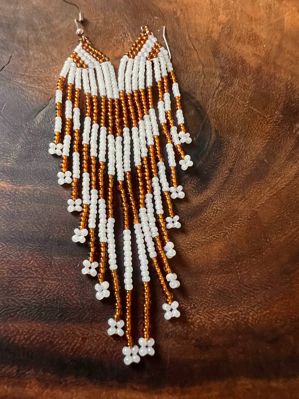 Pendientes Blanco y Negro Inga