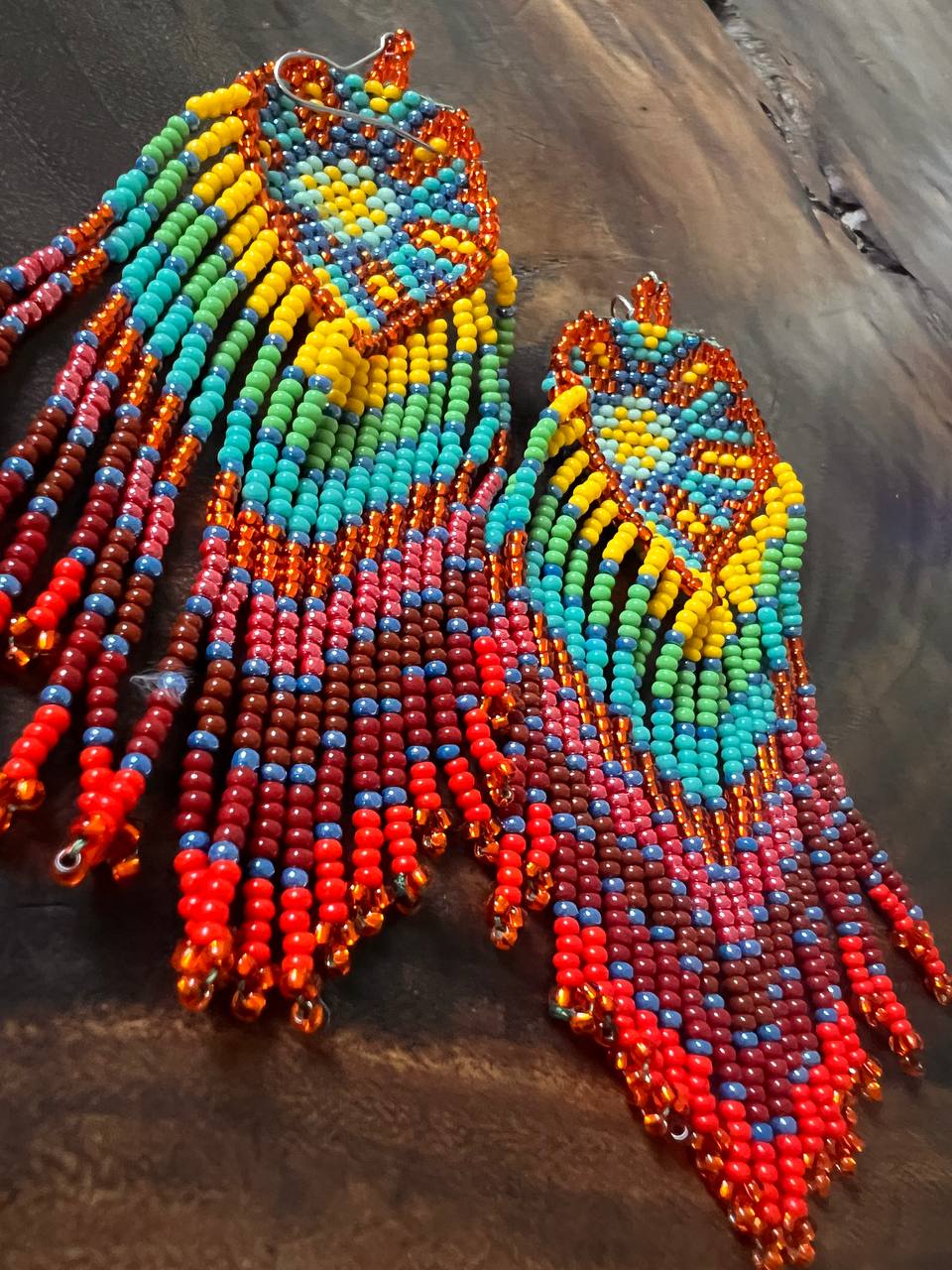 Pendientes Blanco y Negro Inga