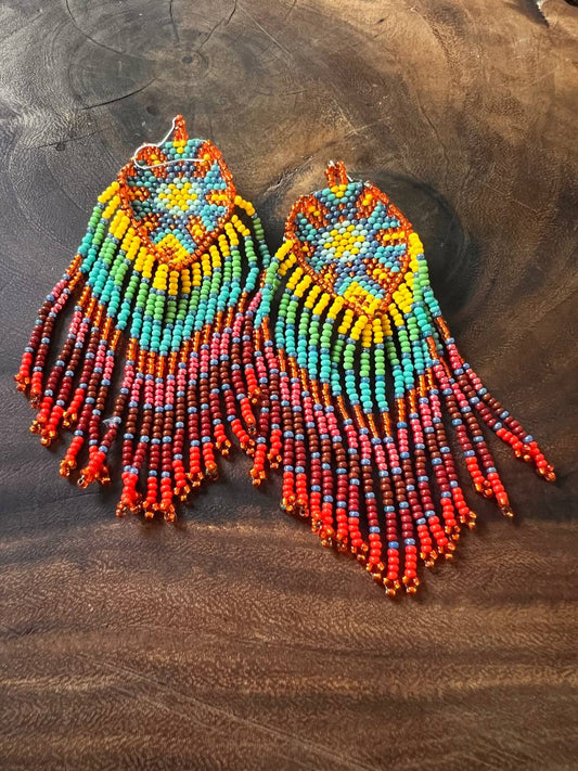 Pendientes Blanco y Negro Inga