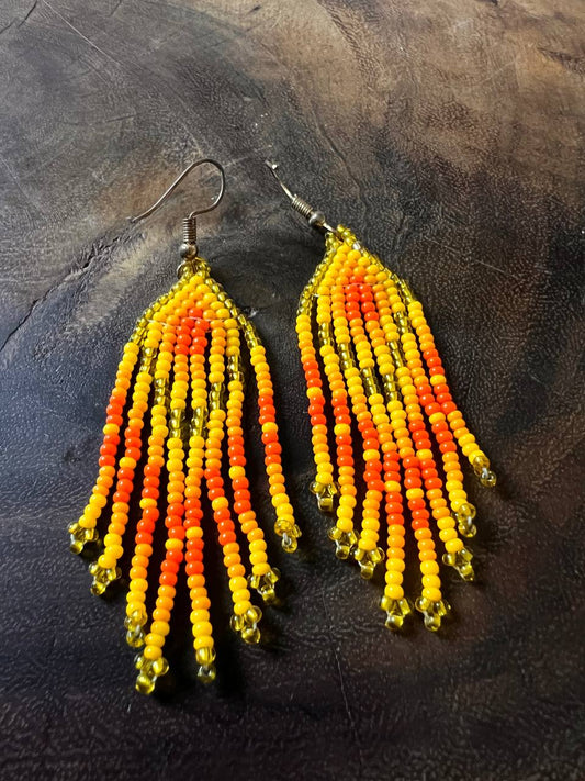 Pendientes Blanco y Negro Inga