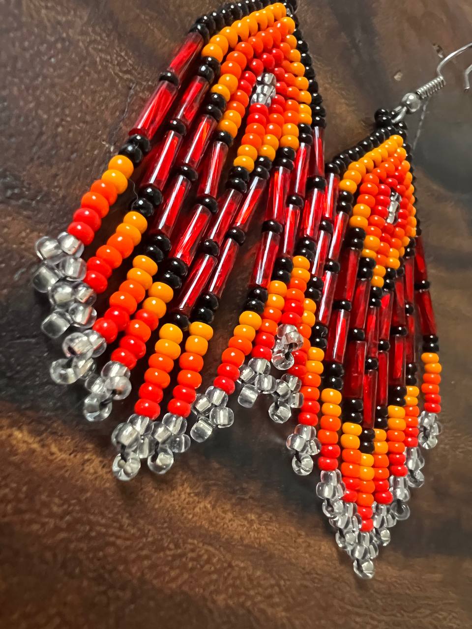 Pendientes Blanco y Negro Inga