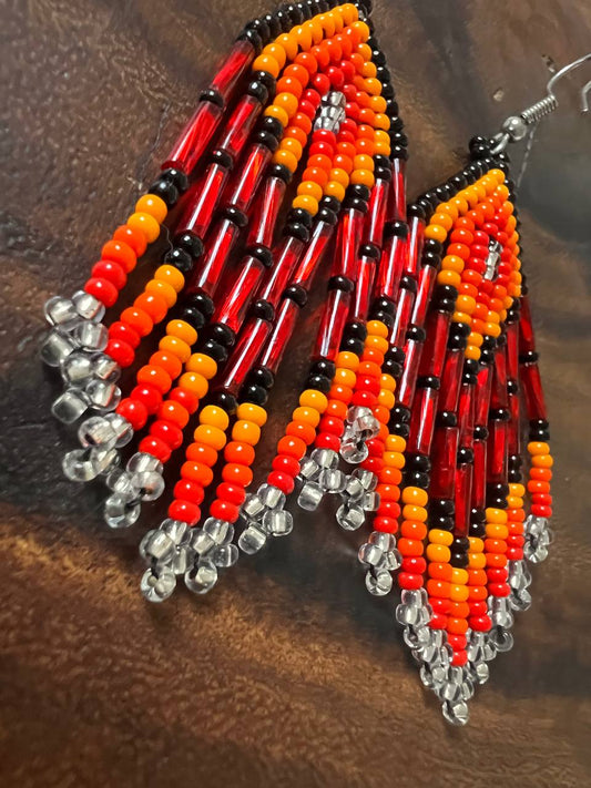 Pendientes Blanco y Negro Inga