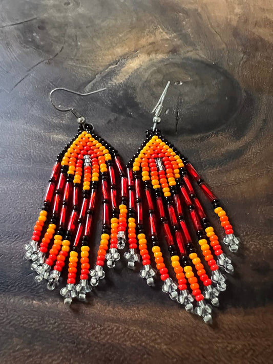 Pendientes Blanco y Negro Inga