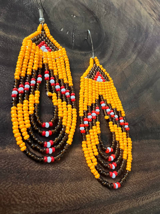 Pendientes Blanco y Negro Inga