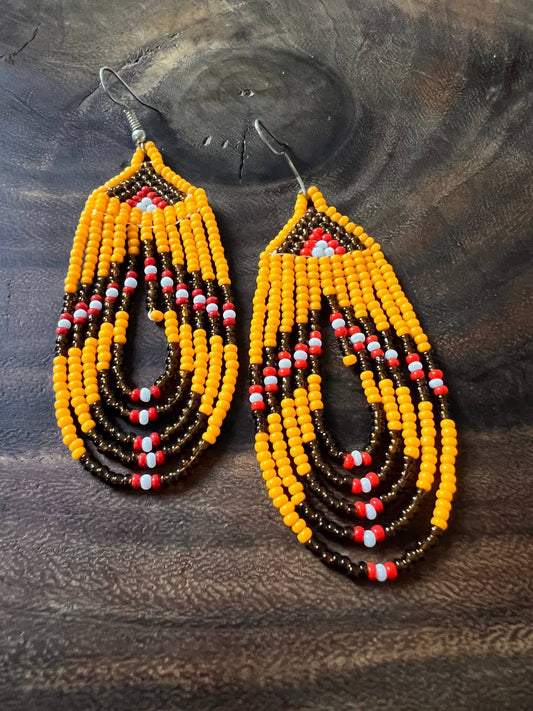 Pendientes Blanco y Negro Inga