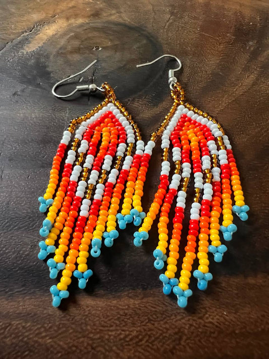 Pendientes Blanco y Negro Inga