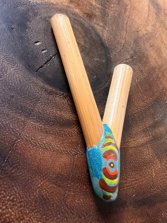 Kuripe de Bambú Slim con parche de serpiente - Inga