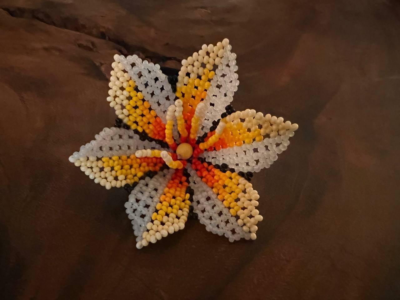 Colourful flower hair ribbon