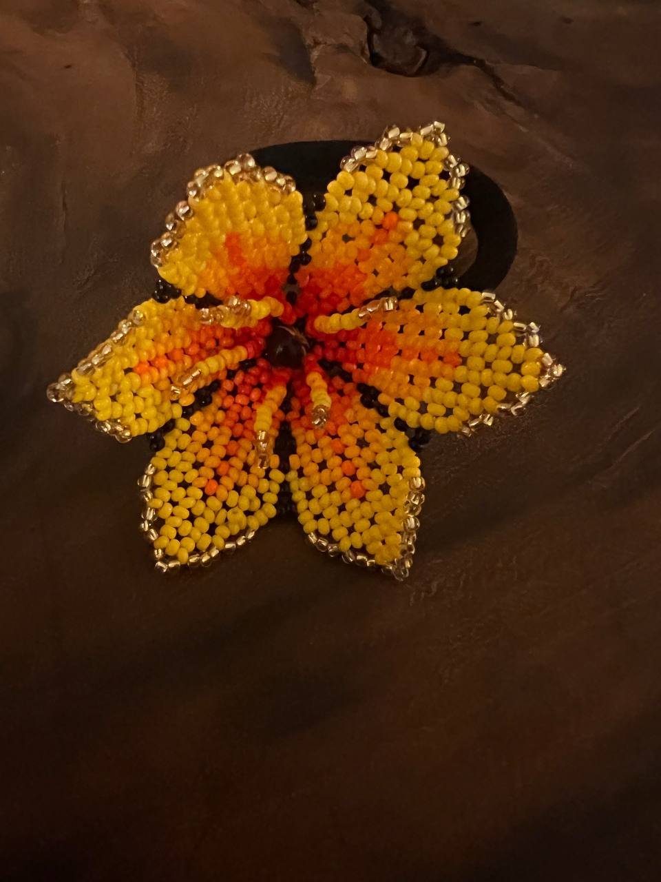 Colourful flower hair ribbon