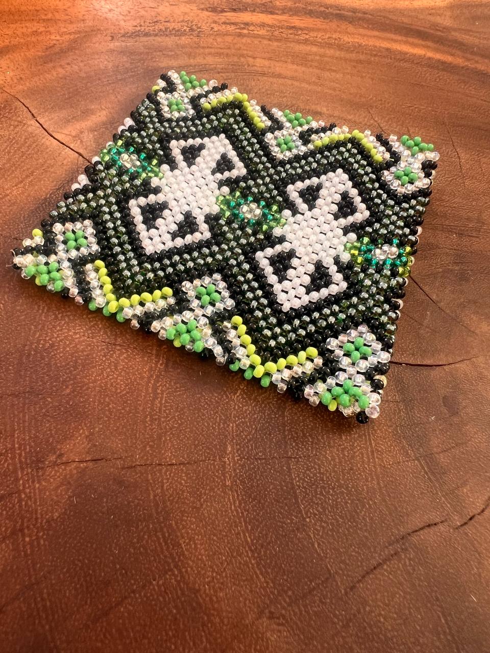 Green white Yawanawá bracelet