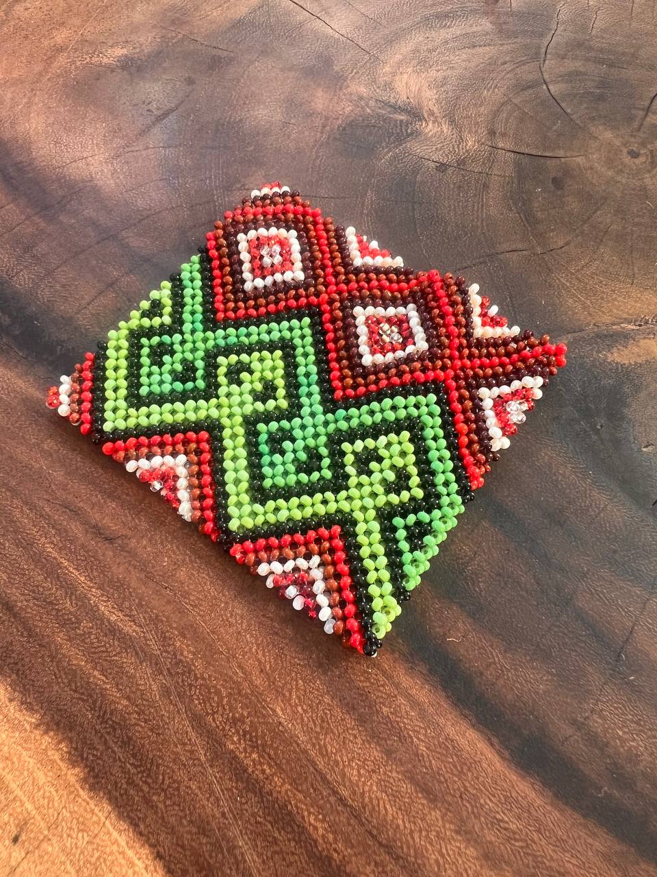 Red green Yawanawá bracelet