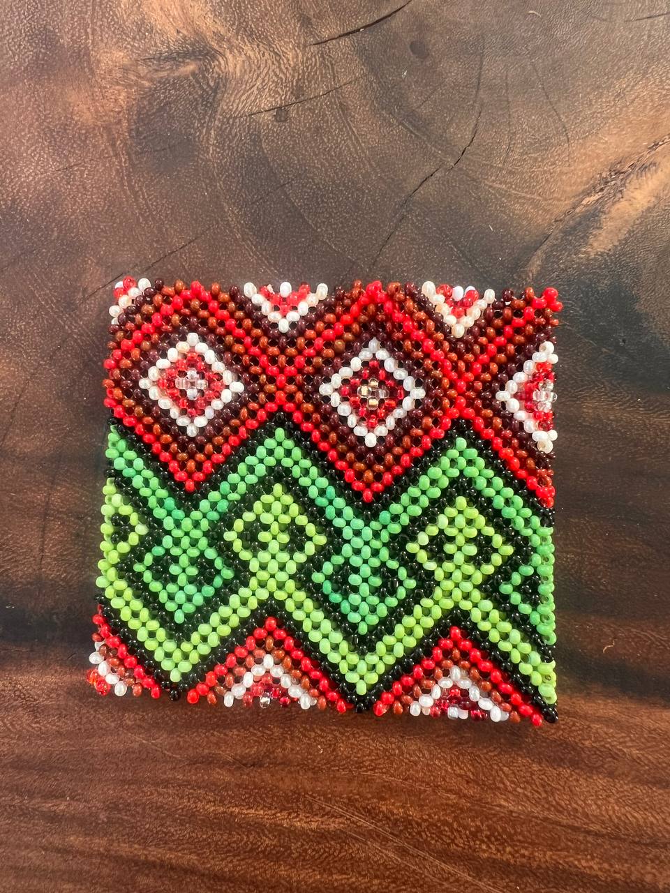 Red green Yawanawá bracelet