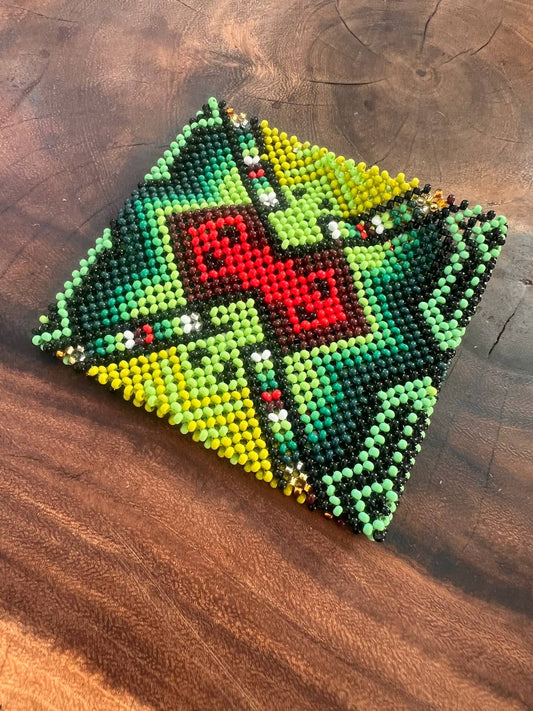 Green red Yawanawá bracelet