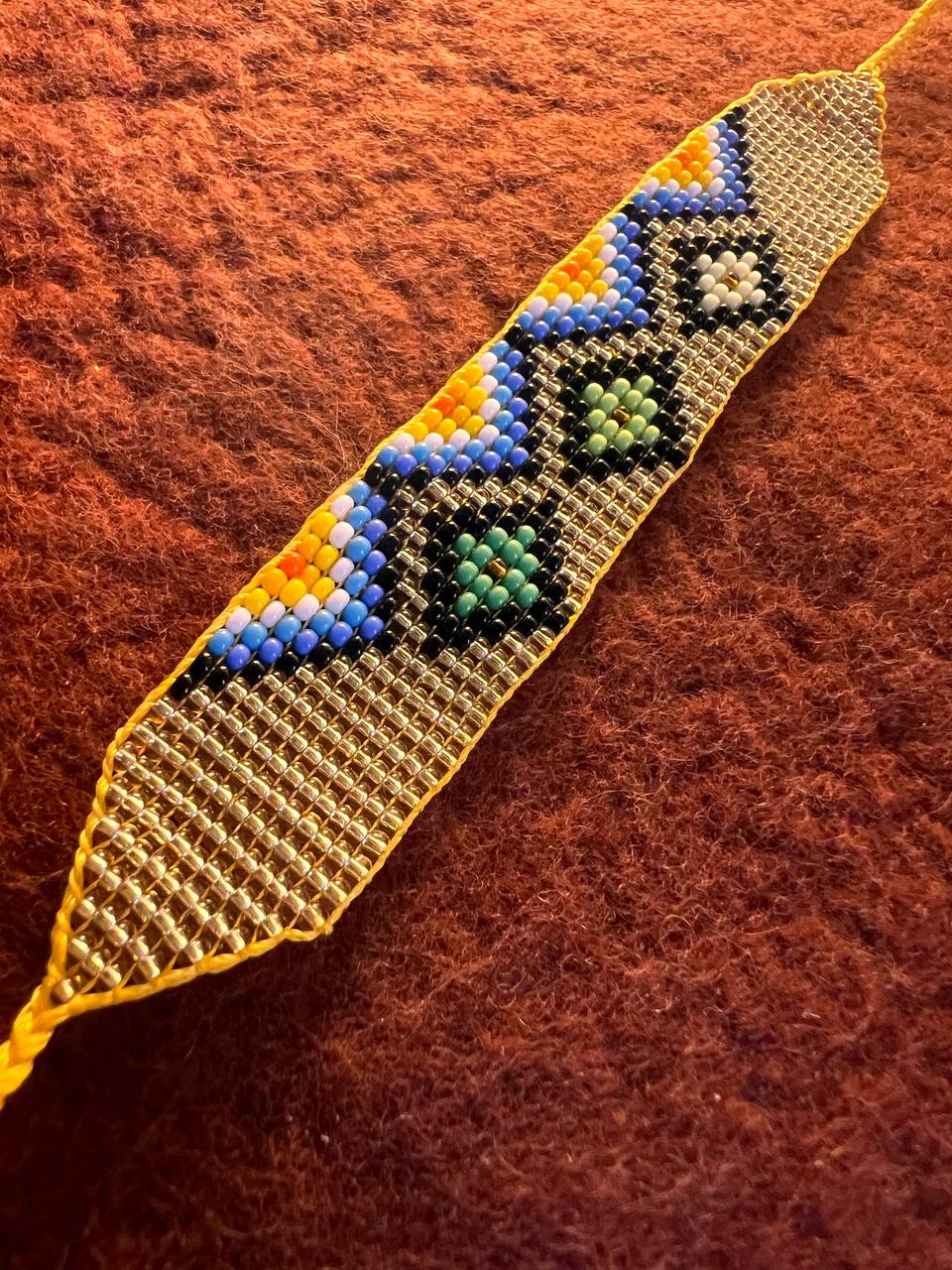 Winter to spring bracelet 2,5 cm x 15 cm