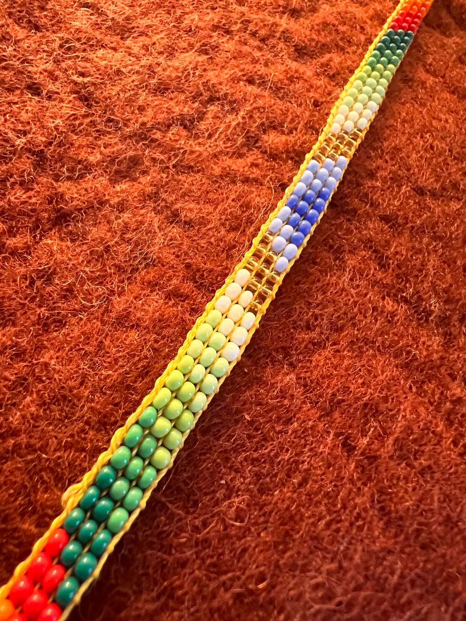 Slim rainbow bracelet 1 cm x 15 cm