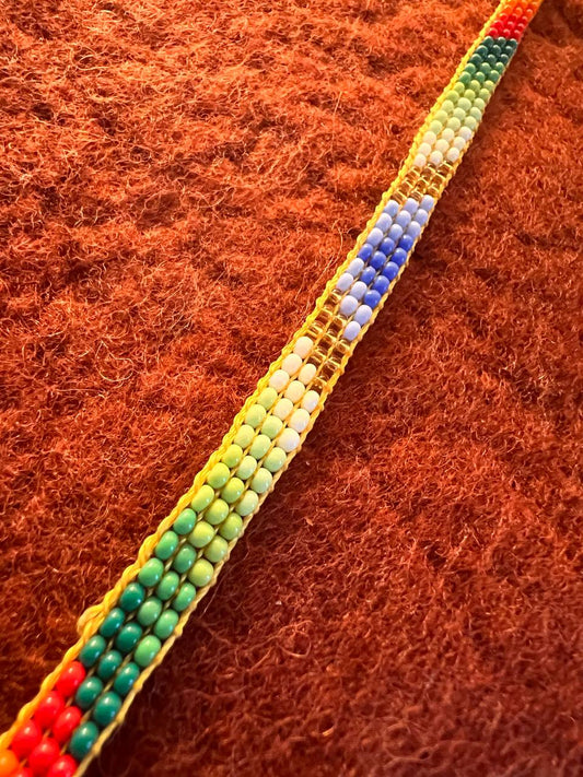 Slim rainbow bracelet 1 cm x 15 cm