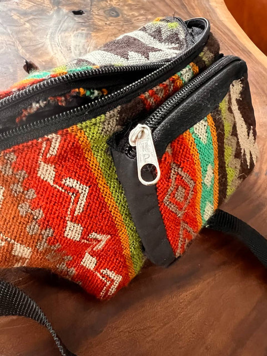 Brown red Bum bag