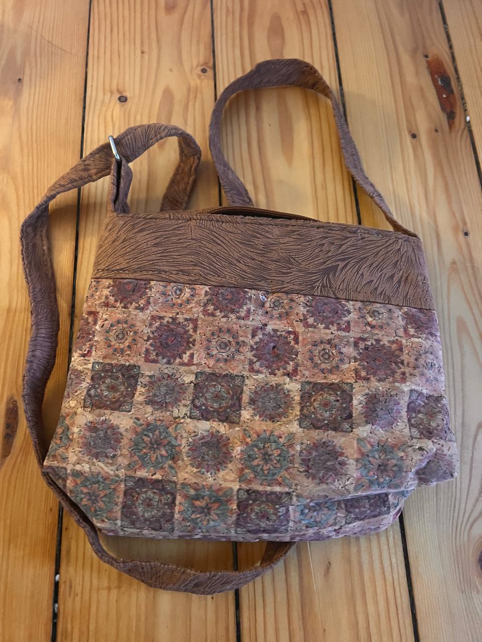 Cork hand bag 22x22 cm