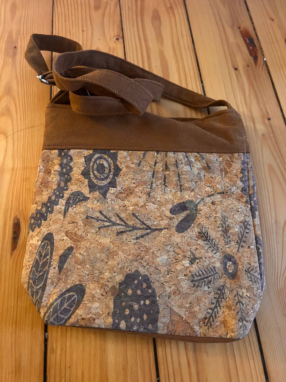 Cork hand bag 22x22 cm