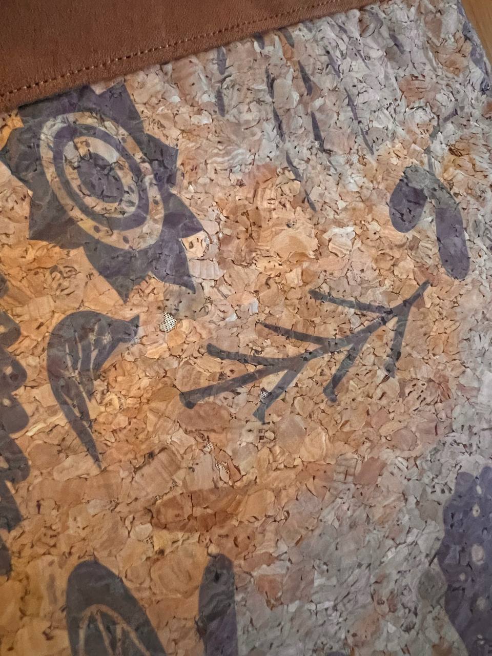 Cork hand bag 22x22 cm