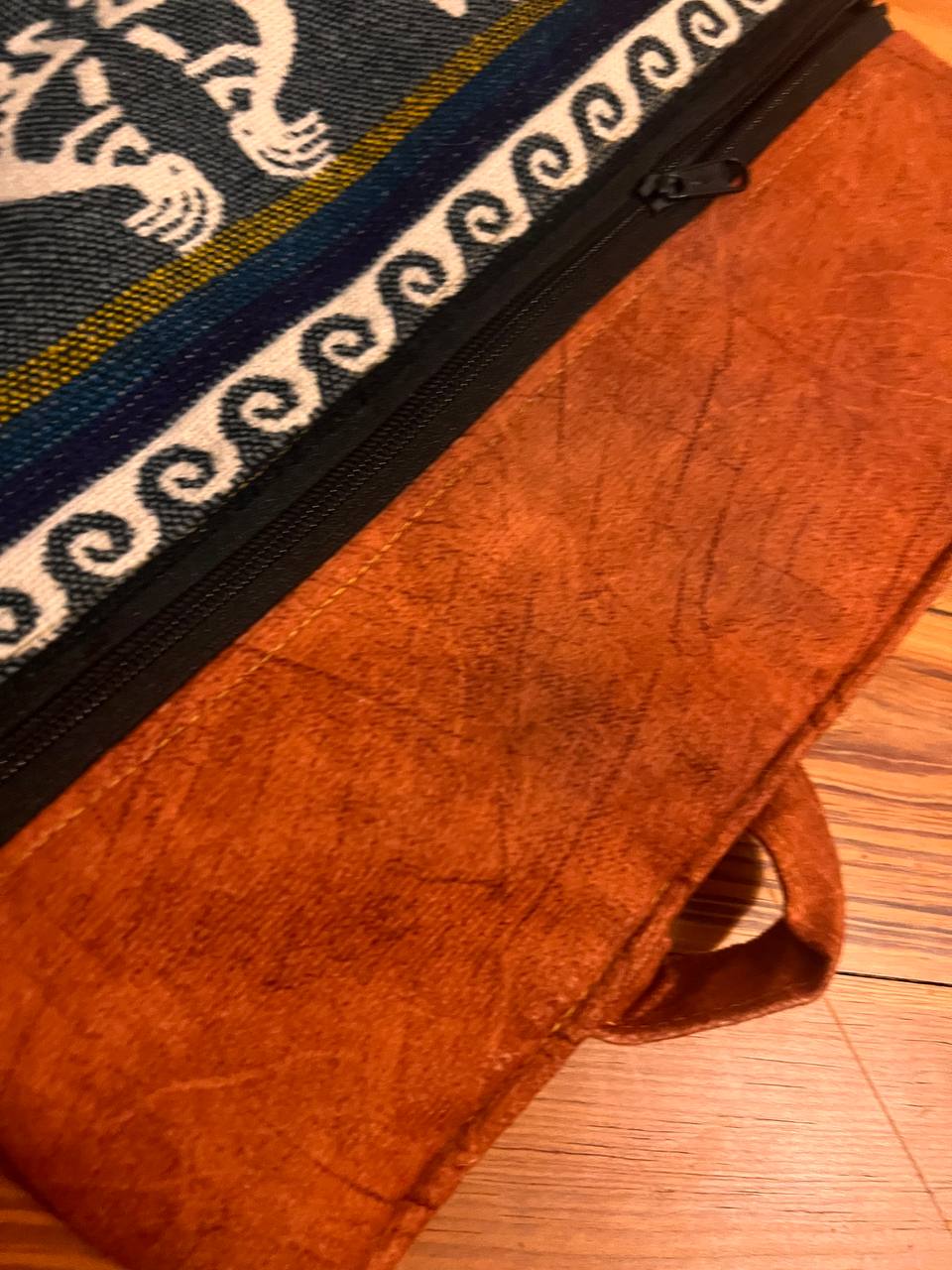 Green hand bag 35x30 cm