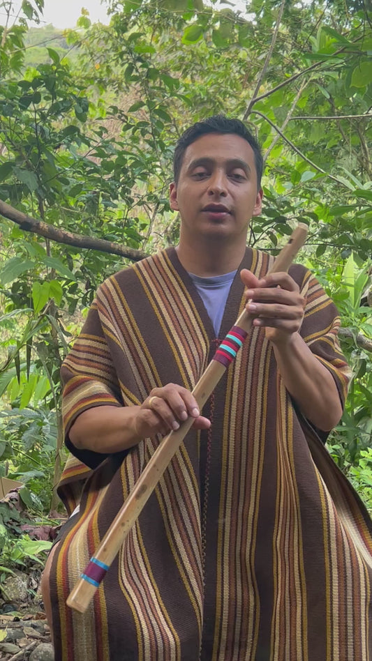 Ruku pingullo - shamanic flute with Tunda from Sibundoy