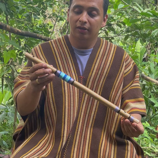 Shamanic flute pingullo medium sized Tunda Sibundaoy