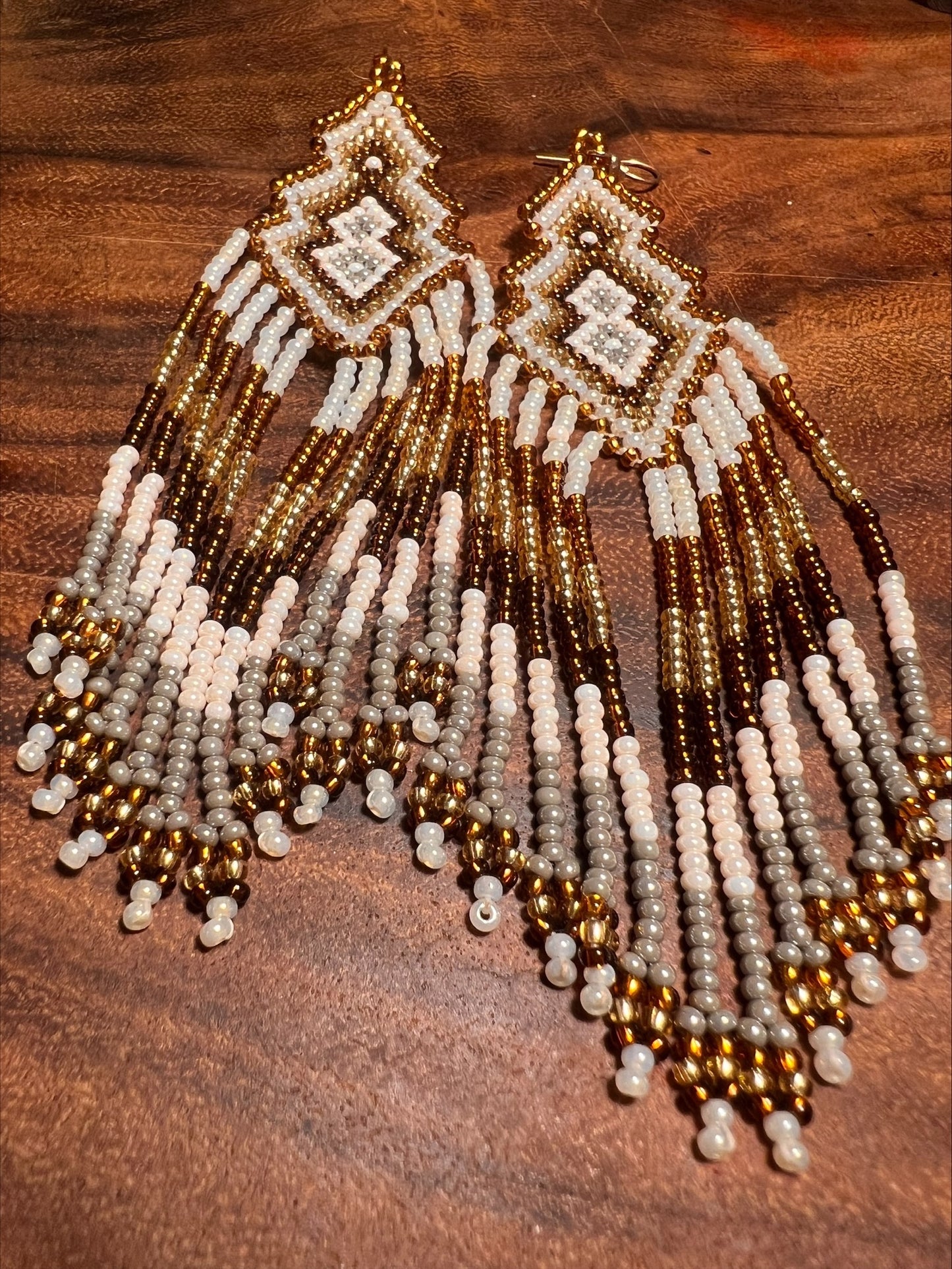 Trees in winter earrings