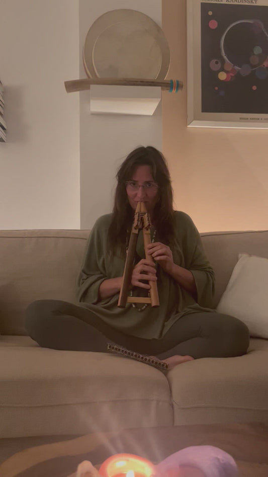 Pentatonic native flute - Double