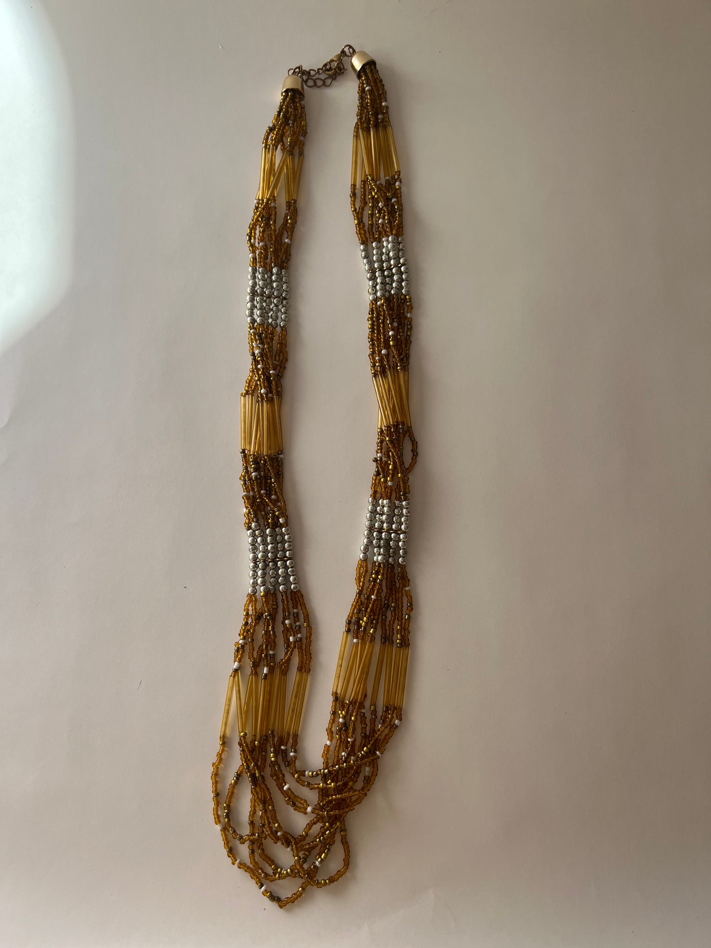 Light brown long necklace