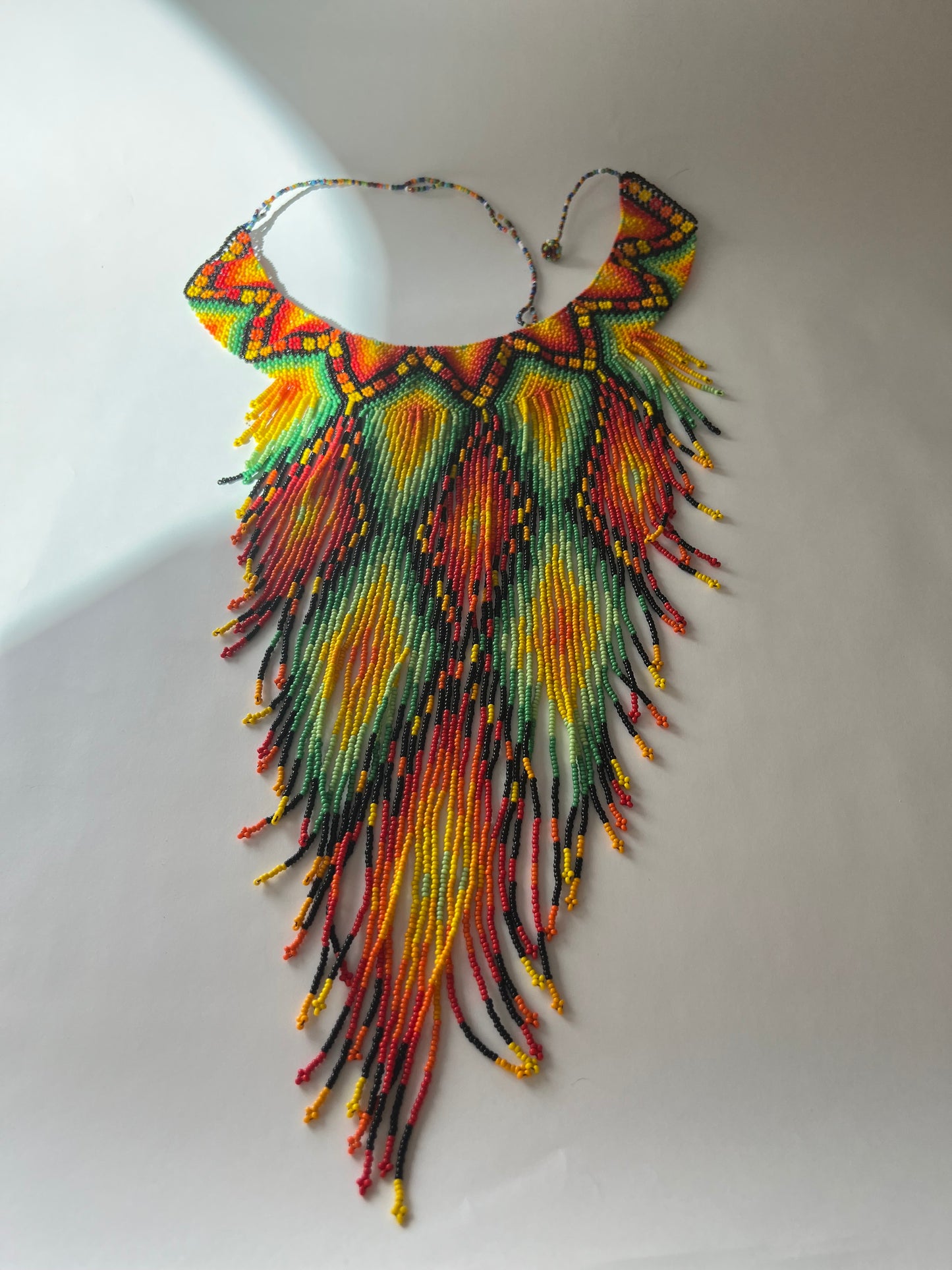 Colourful long necklace - Inga