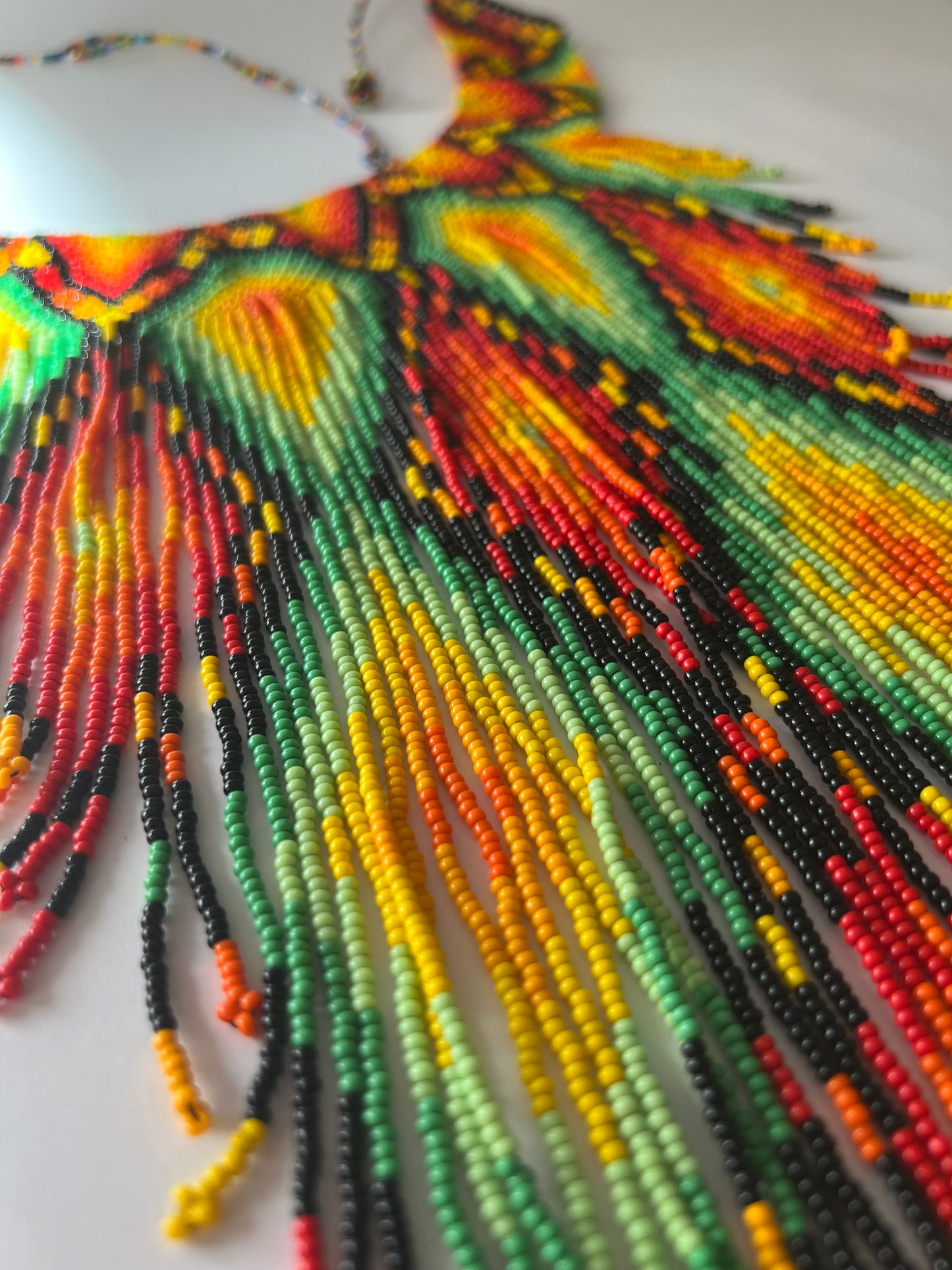 Colourful long necklace - Inga