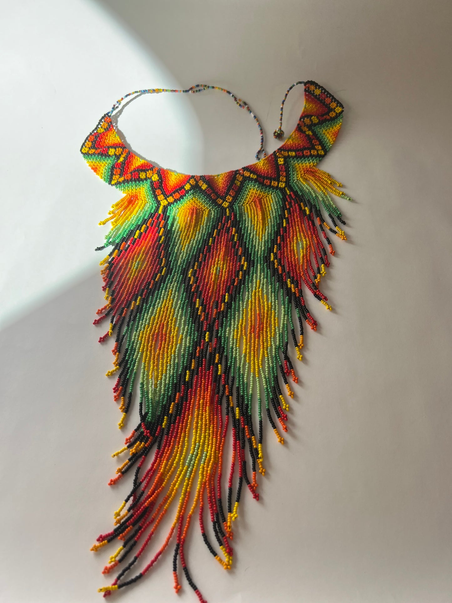 Colourful long necklace - Inga