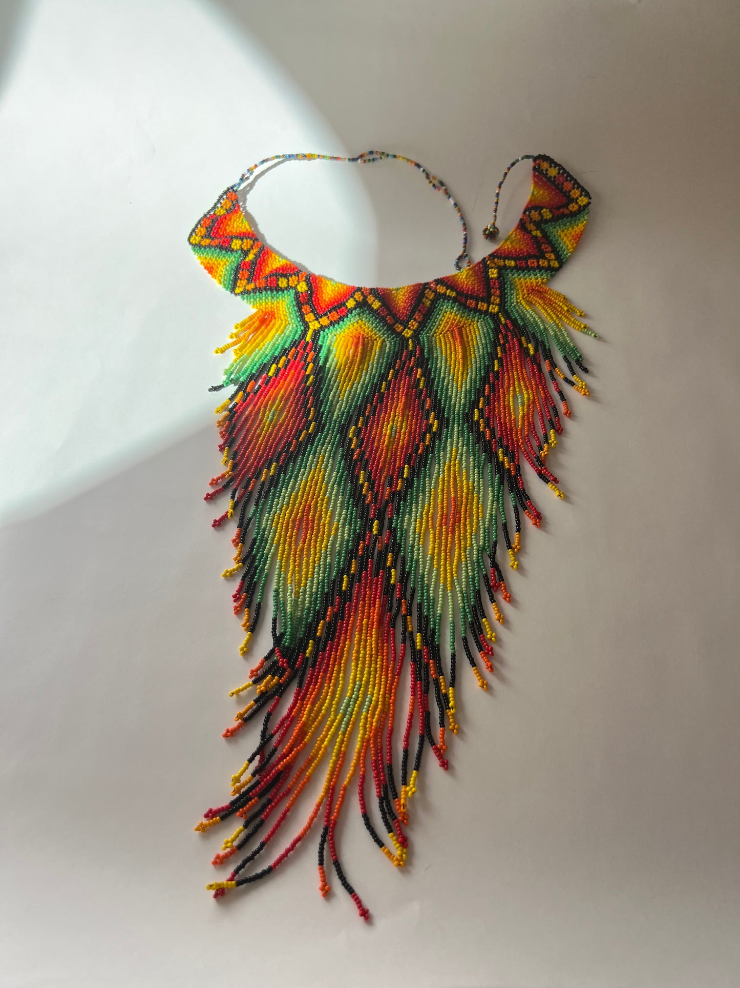 Colourful long necklace - Inga