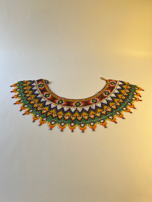 Round colourful necklace