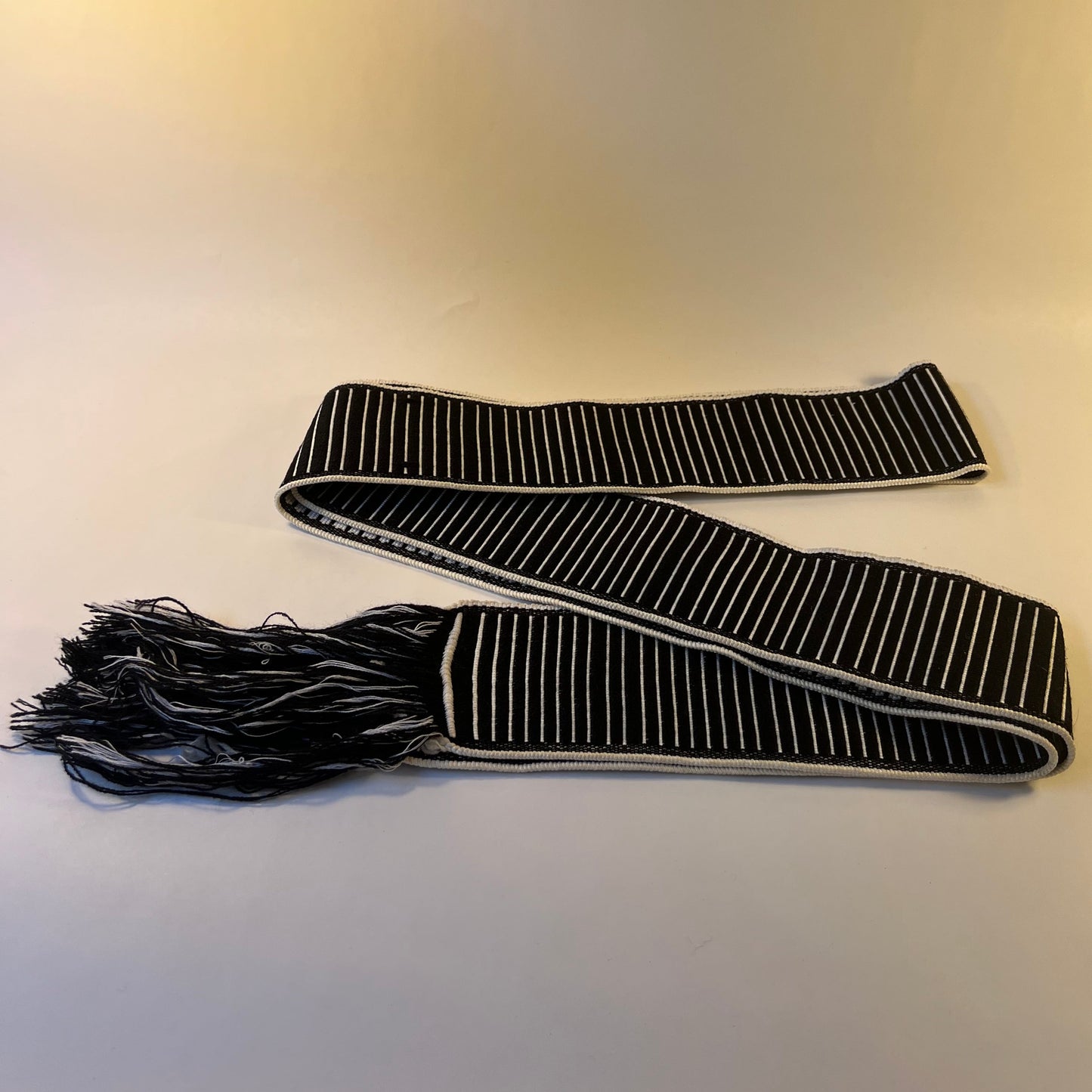 Black & White ceremony belt 8cm x 200cm