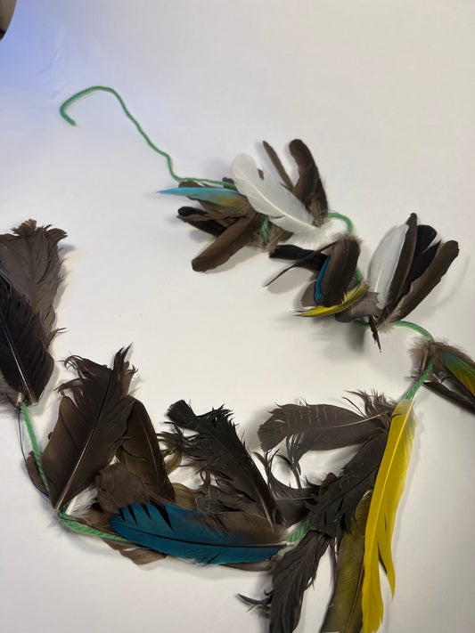 Rayas de plumas 80cm