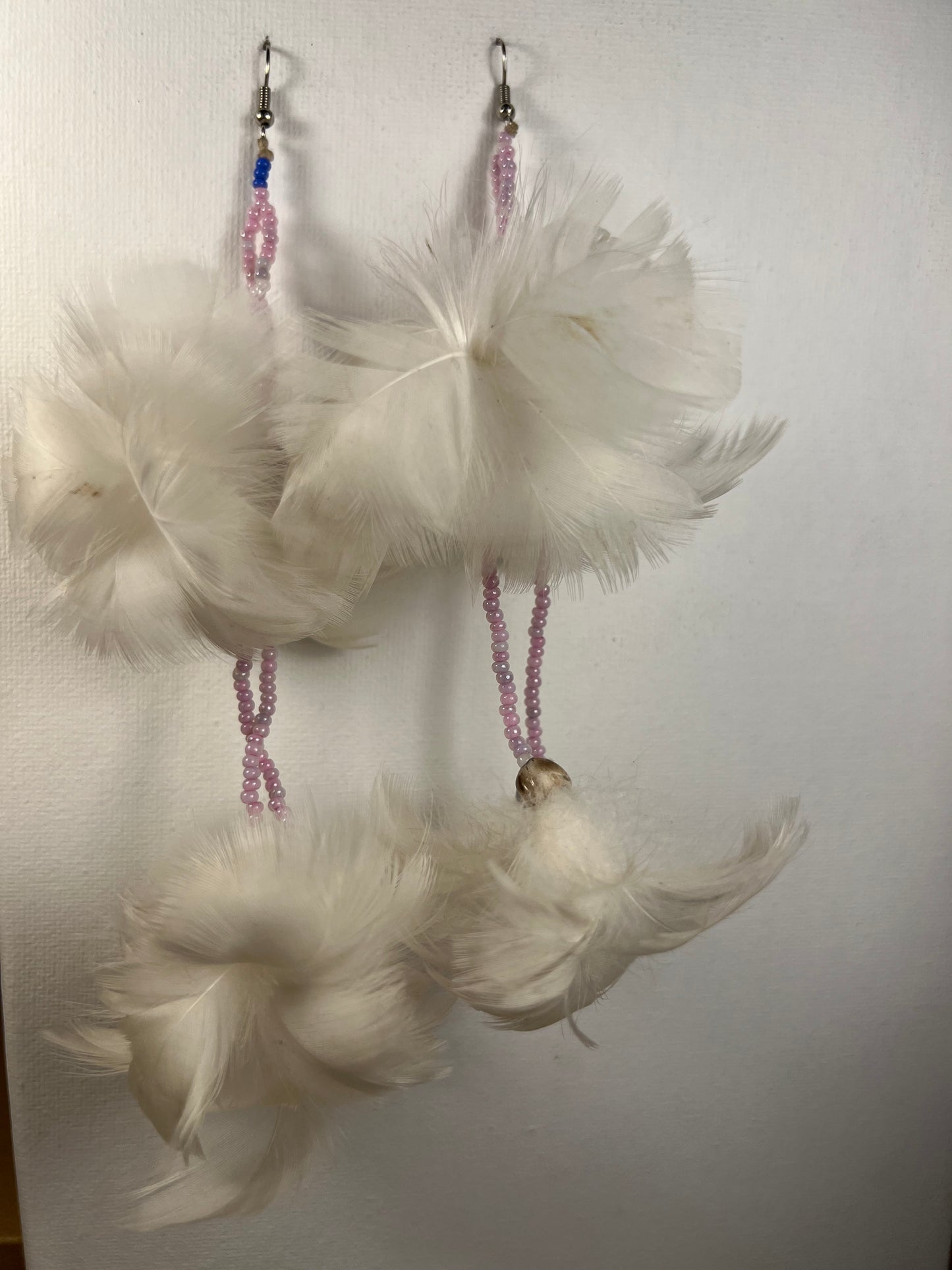 Earrings Huni Kuin feathers