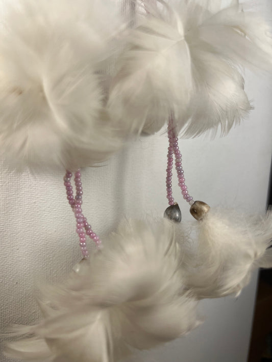 Earrings Huni Kuin feathers