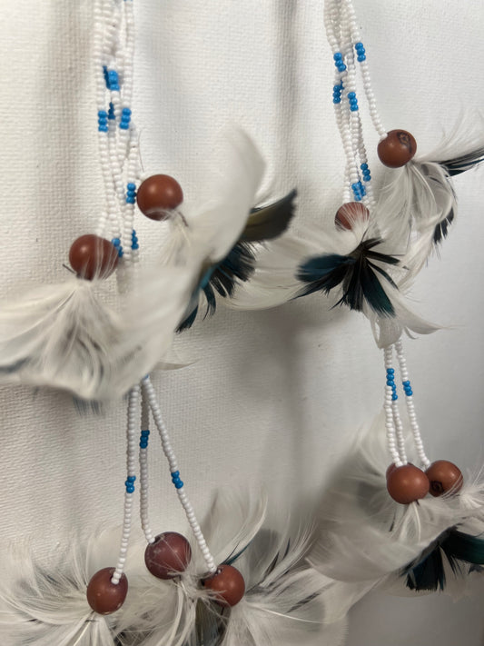 Earrings Yawanawá feathers